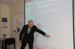 prof. A. Šulčius vedė mokymus „Metalų korozija ir jos rūšys”