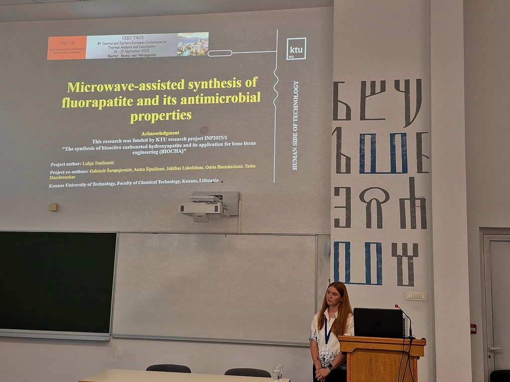 Lidija Turilinaitė pristato tyrimus konferencijoje