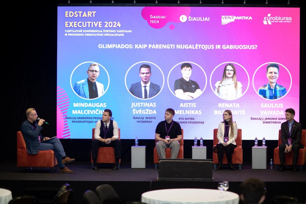 Panelinė diskusija konferencijoje tema „Olimpiados: kaip parengti nugalėtojus ir gabiuosius?“